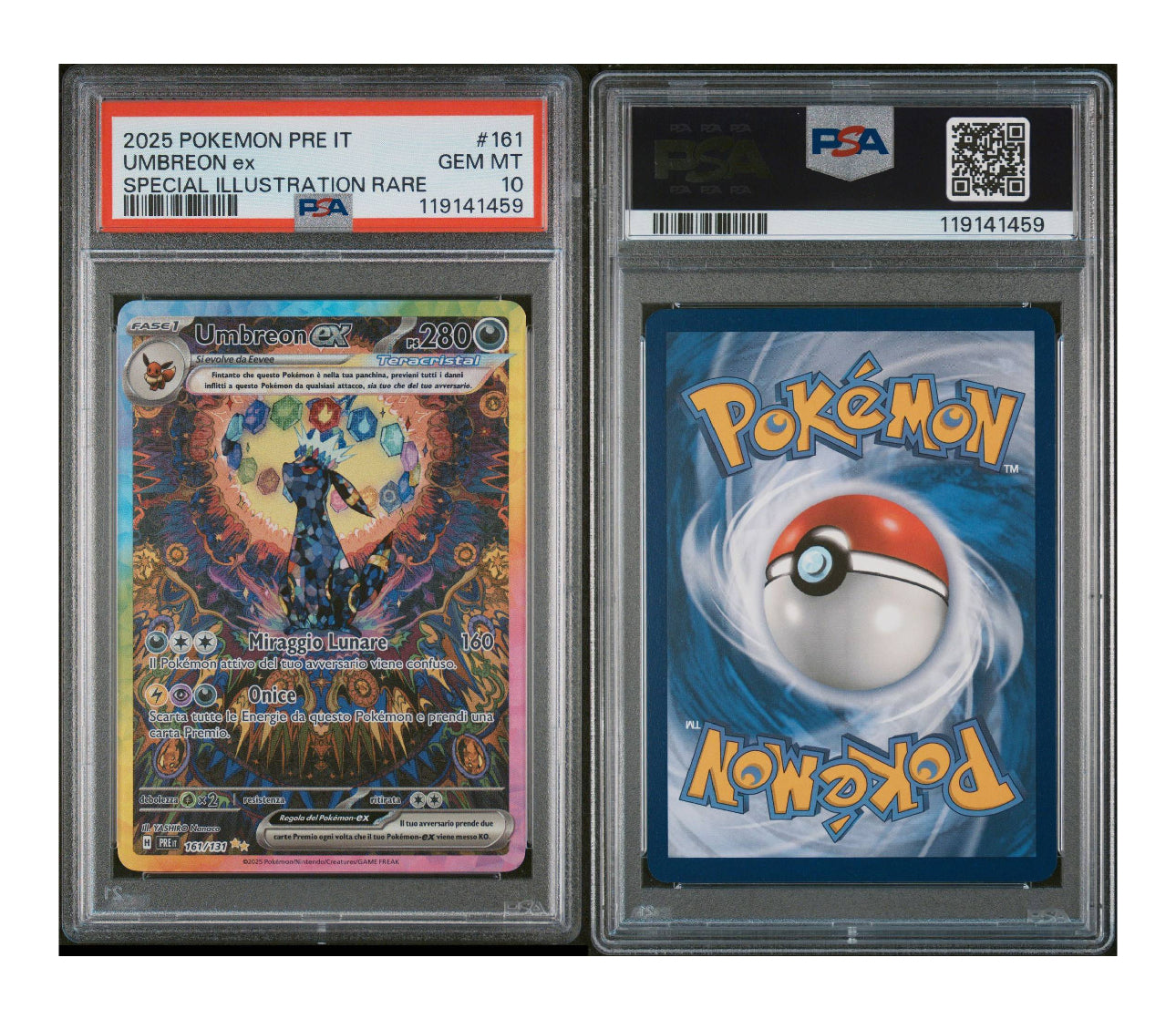 UMBREON EX 161 PSA 10 🇮🇹