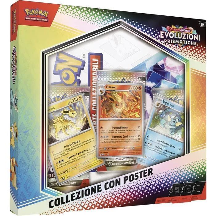 Pokémon - Evoluzioni Prismatiche collezione con Poster (🇮🇹)
