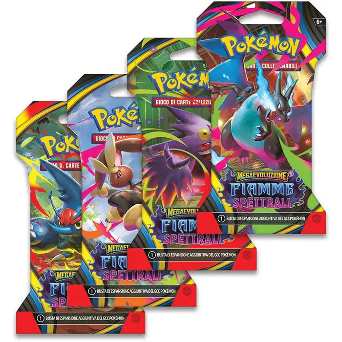 Pokemon TCG - Paper Sleeve Mega Evoluzioni - Fiamme Spettrali