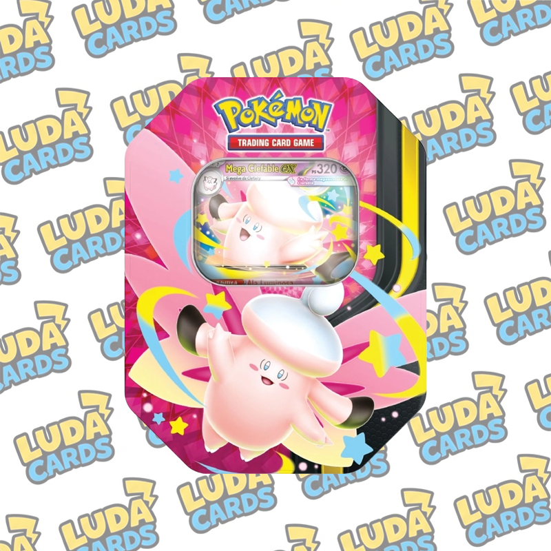 LUDACARDS - POKEMON - COLLEZIONE MEGA CHIARODILUNA - TIN SINGOLA ASSORTITA (ITA)