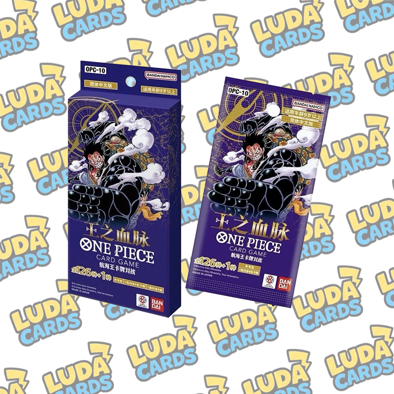 LUDACARDS - One Piece Card Game OPC10 Hanger Box 6 Packs Royal Blood Chinese