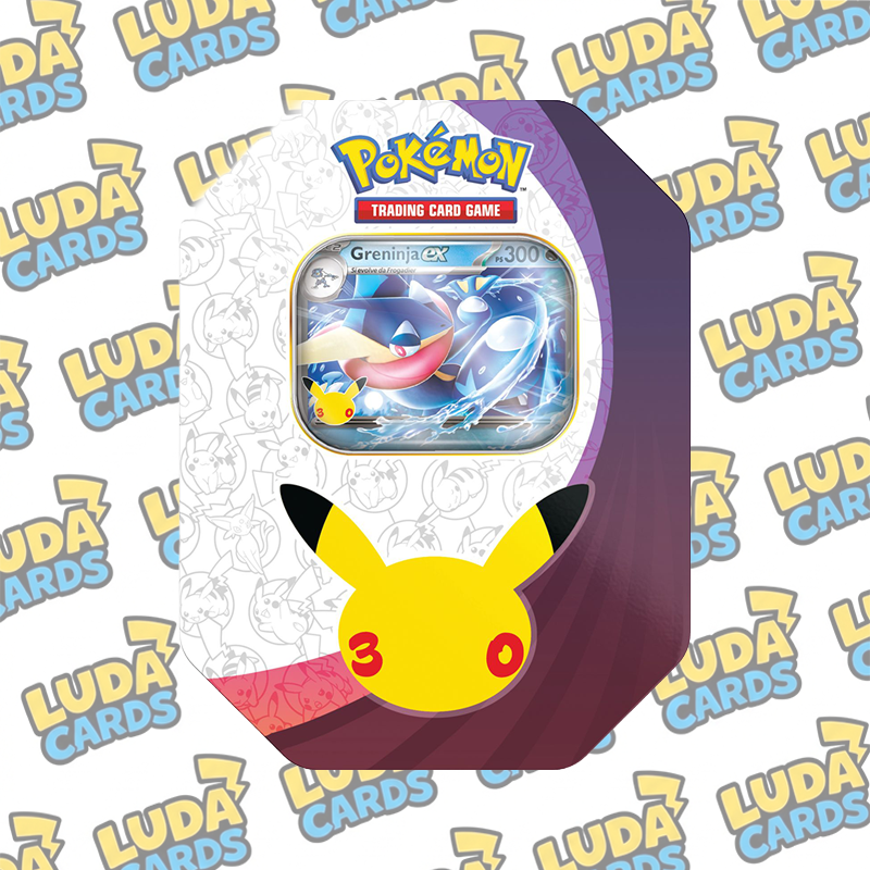 LUDACARDS -Pokémon 30° anniversario – tin da collezione greninja-ex