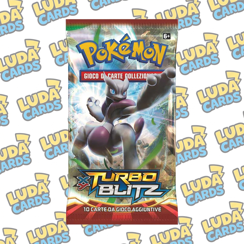 LUDACARDS - Bustina Singola XY - Turbo Blitz - ITA - Artwork Casuale - 10 Carte POKEMON