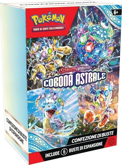 Pokemon TCG - Scarlatto e Violetto Corona Astrale - Bundle 6 Buste Set da 10 Sealed (ITA)