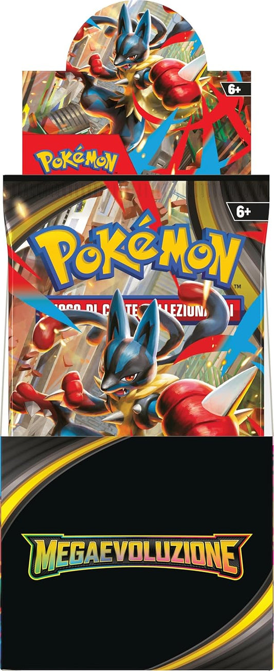 Pokemon espositore di buste Megaevoluzione con 18 buste di espansione (🇮🇹)