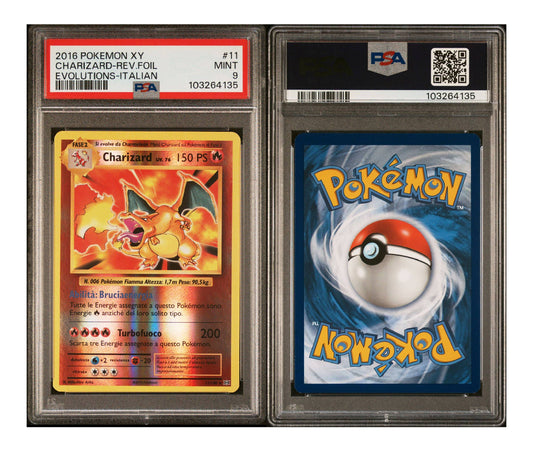 CHARIZARD-REVERSE FOIL 11 PSA 9