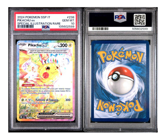 PIKACHU EX 238 PSA 10 🇮🇹