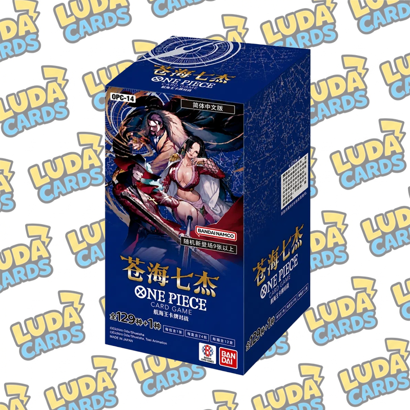 LUDACARDS - One Piece Card Game – The Azure Sea’s Seven – Booster Box – OPC-14 (CN)