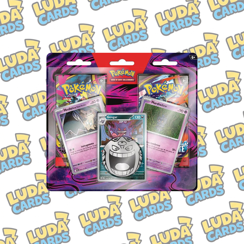 LUDACARDS - Pokémon Blister Gengar - Marshadow - Mimikyu ITA (2 Buste)
