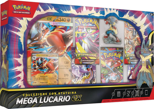 COLLEZIONE CON STATUINA MEGA LUCARIO EX (🇮🇹)
