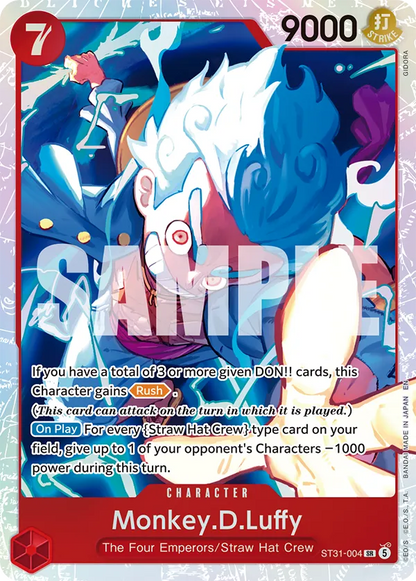 Starter Deck - Red Monkey D. Luffy Luffy - ST31 - ENG - ONE PIECE Card Game