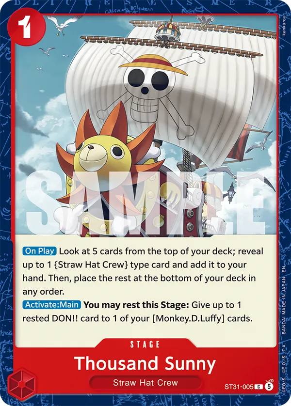 Starter Deck - Red Monkey D. Luffy Luffy - ST31 - ENG - ONE PIECE Card Game
