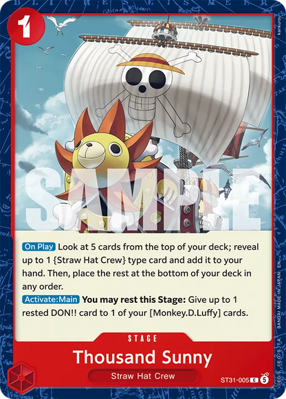 Starter Deck - Red Monkey D. Luffy Luffy - ST31 - ENG - ONE PIECE Card Game
