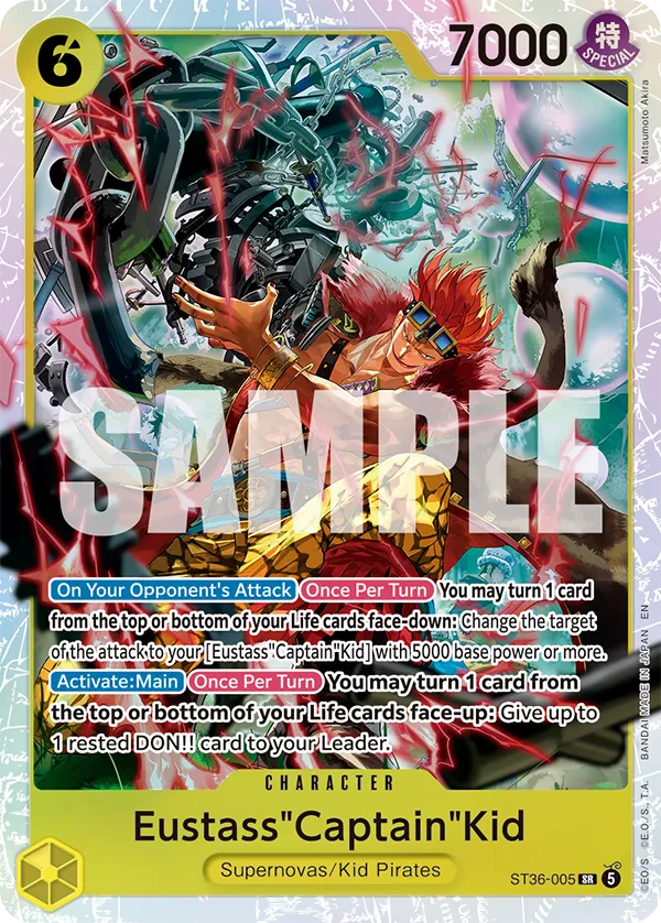 Starter Deck - Yellow Eustass Captain Kid - ST36 - ENG - ONE PIECE Card Game