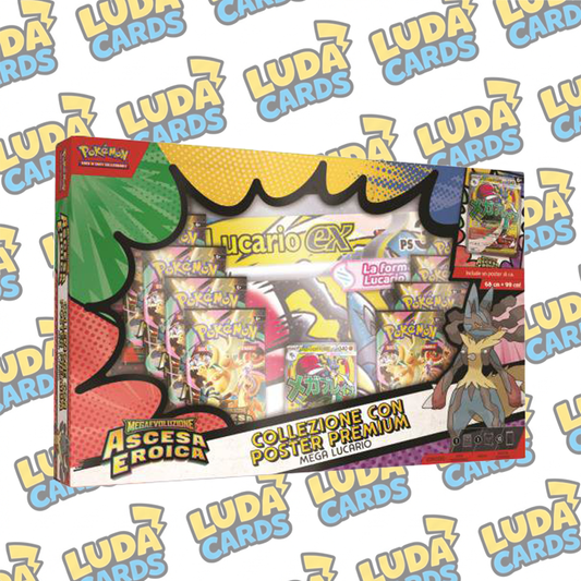 POKÉMON COLLEZIONE CON POSTER PREMIUM DI MEGA LUCARIO-EX