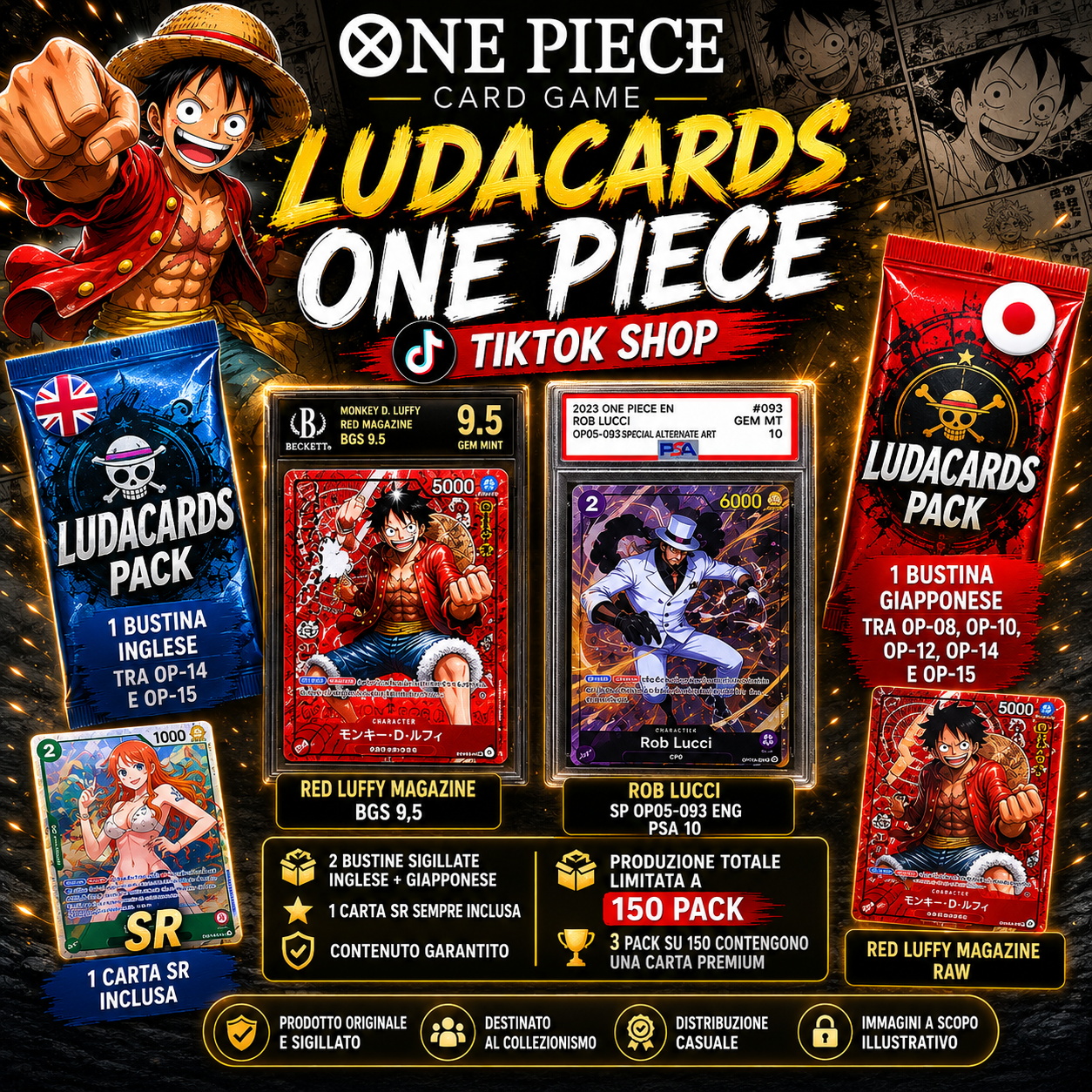 🌊 LUDACARDS Pack – One Piece Edition 🌊