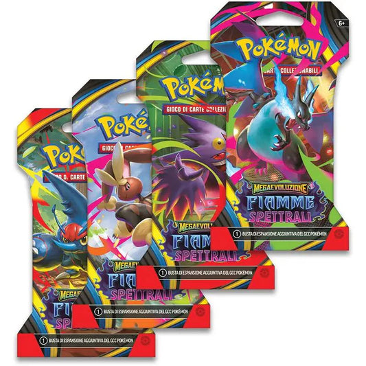 Pokemon TCG - Paper Sleeve Mega Evoluzioni - Fiamme Spettrali