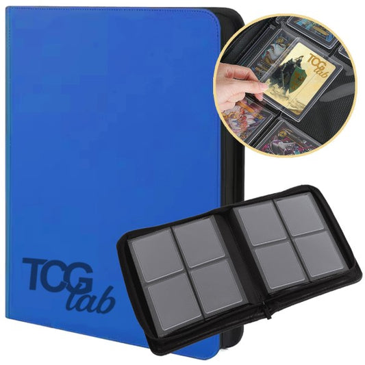 LUDACARDS - TGLAB Album per Toploader a 4 Tasche (112 toploader) - Blu