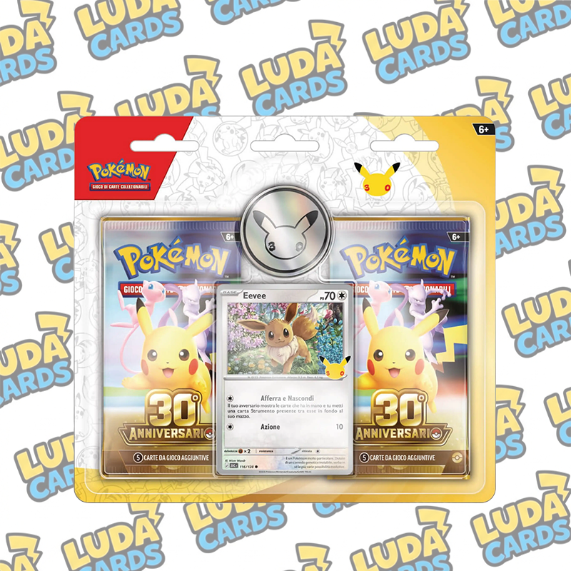 LUDACARDS - Pokemon 30° anniversario - blister 2 buste