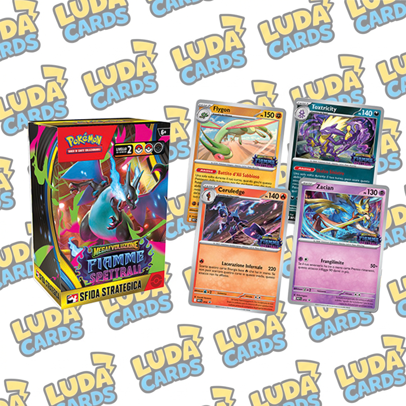 LUDACARDS - Sfida Strategica dell’espansione Megaevoluzione - Fiamme Spettrali del GCC Pokémon
